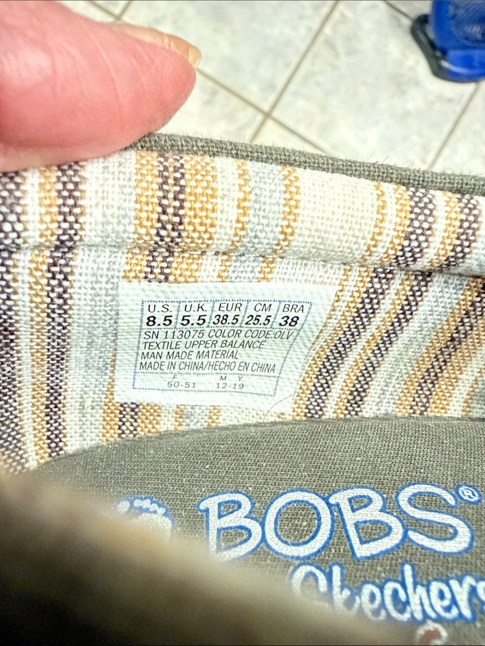 Bob’s by Skechers Olive Canvas Slip-On Loafers
